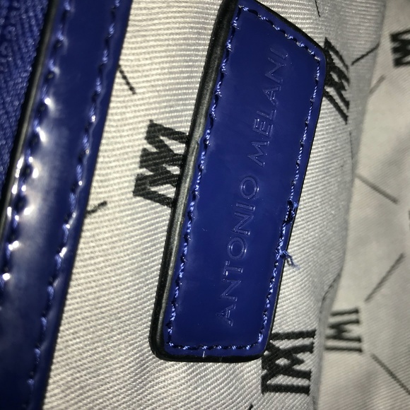 Antonio Melani Top Handle Satchel  Cobalt Blue - Picture 7 of 8